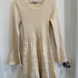 Cream Knit Woman’s Dress